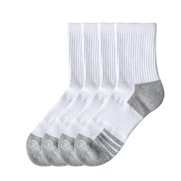 White gray 4 pairs Xiaomi Mijia 7 м антибактериальные чесаные хлопковые носки мужские натуральные качественные здоровая кожа не легко деформируются 3а Антибактериальные | - Цвет: White gray 4 pairs
