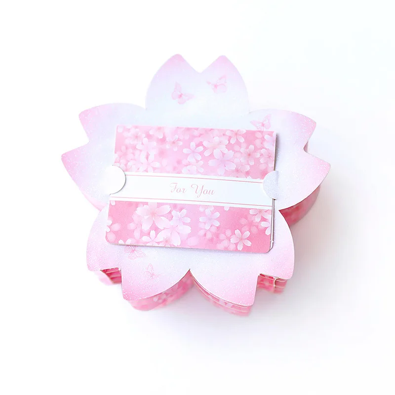  10pcs 9.5cmx9.5cmx4cm3d laser cut sakura card for valentines day wedding invitations marriage suppl - 4.00002E+12