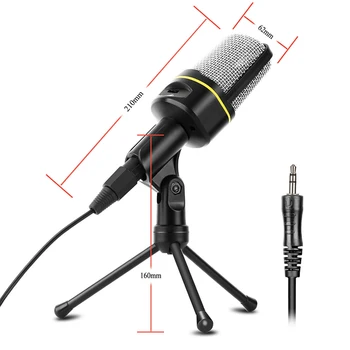 

Professional Audio Condenser Microphone Mic Studio Sound Recording with Tripod Stand LHB99