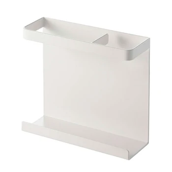 

Kitchen Organizer Space Saving Large Capacity Side Storage Magnetic Fridge Rack Shelf Punch Free Holder Home Iron Spice Wine