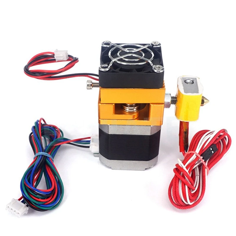 Skup Wytłaczarka Mk8 dysza 0.4Mm 1.75Mm zestaw filamentów głowica wytłaczająca głowica Hotend części do drukarek 3D z gardłem silnika aluminium Pa