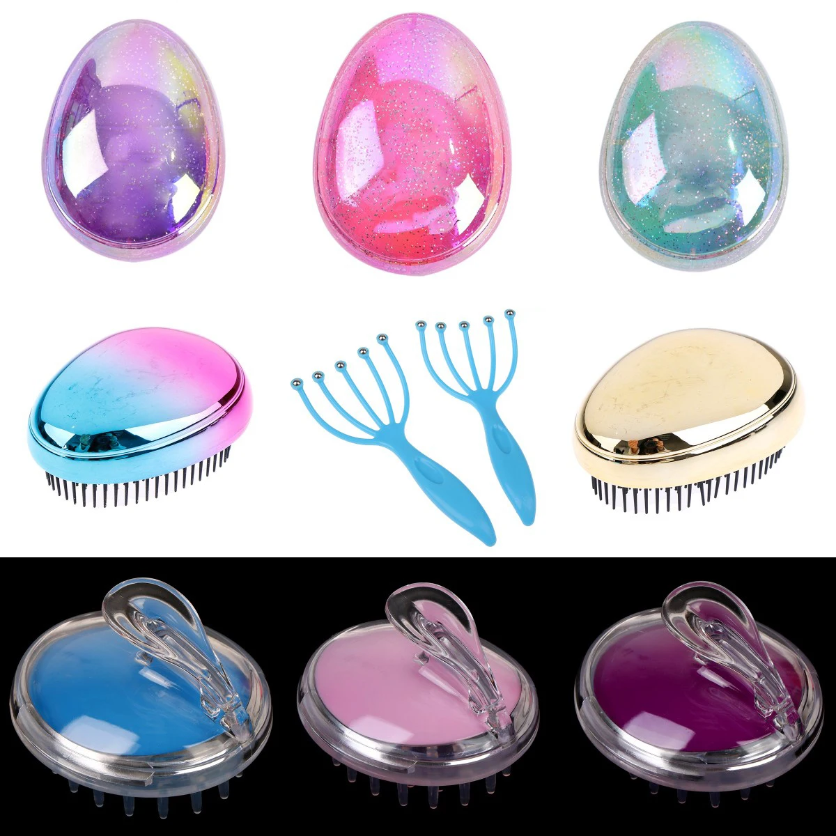 1/2pcs Baby Care Baby Brush Comb Brush Hairbrush Newborn Hair Brushes Infant Comb Head Massager