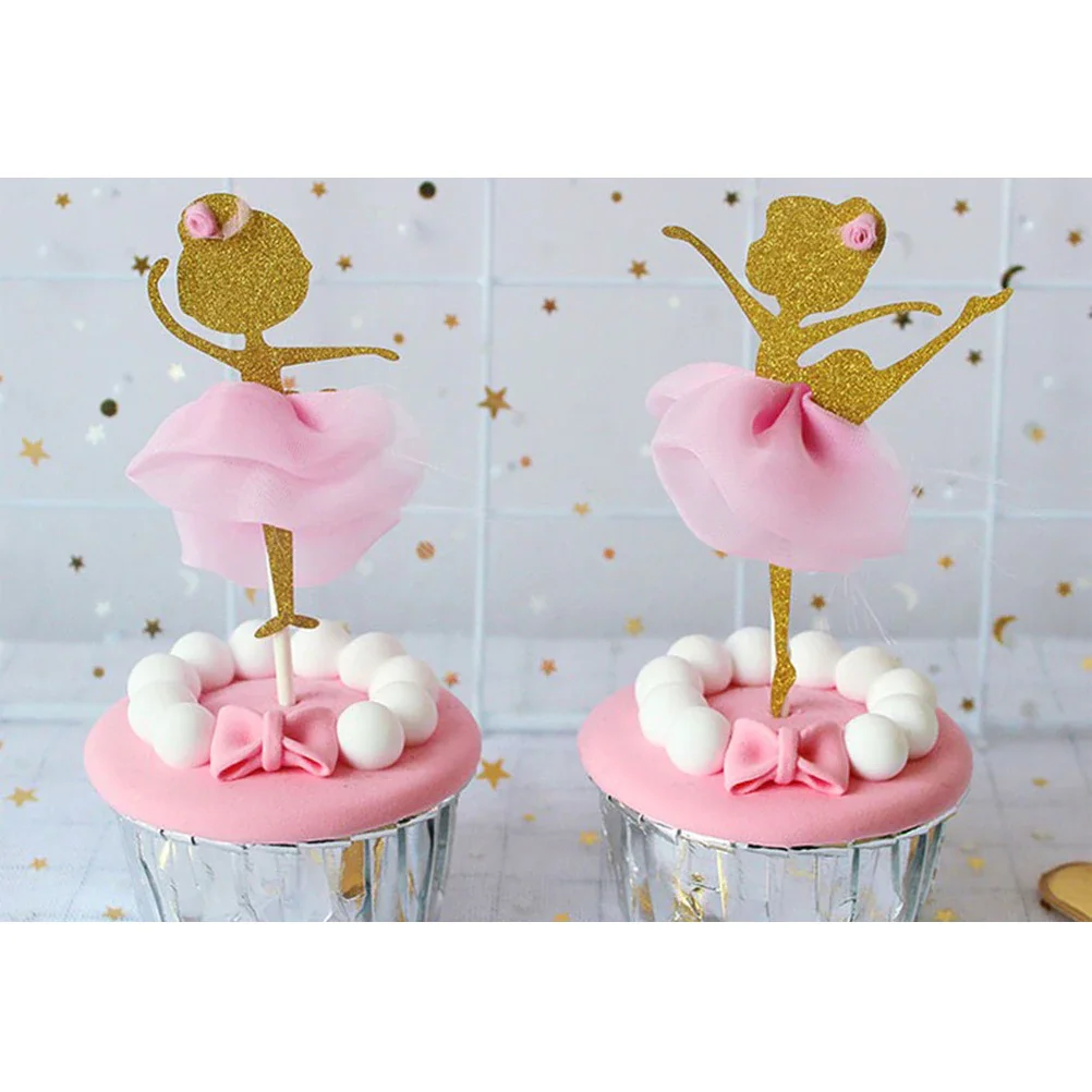cibo baby shower cupcake feste di compleanno 12 decorazioni glitterate per torte oro muffin frutta 