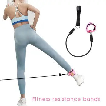 

Fitness Elastic Bands Train Legs Buttocks Resistance Bands Pull The Rope On The Door Ankle Strap Workout Equipments for Home