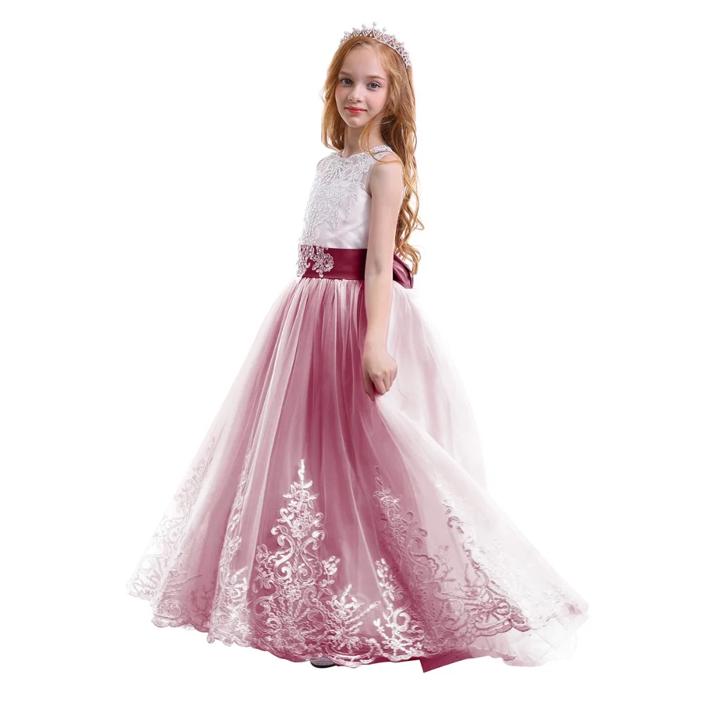 Элегантное платье подружки невесты; платье принцессы для девочек; праздничное платье на свадьбу; детское платье для фотосессии