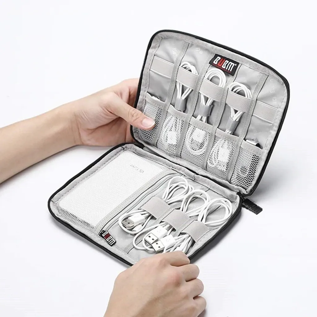 Серая сумка для хранения цифровых устройств Usb ранняя наушников внешний
