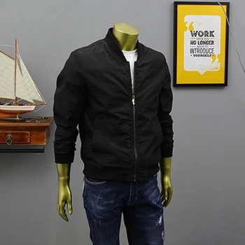 

2019 Autumn New Style 8XL 7XL Solid Color Large Size Jacket Men Fashion Casual Loose Brand Trend Color Long Sleeves Mens Jacket