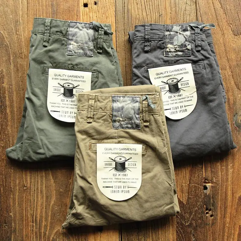 

bead grain is exquisite, restoring ancient ways is a joker washed casual pants pants men's new three colors to choose