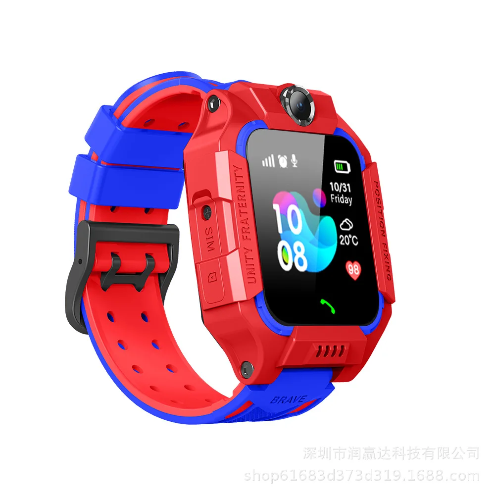 Waterproof-Red IP67 Waterproof Children Smart Watch Baby Locate Sim Phone Watch SOS Anti-lost Wrist Watch Dial Call Camera Voice Chat Boy Girl - Цвет: Waterproof-Red