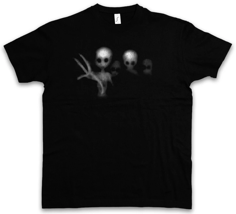 Free shipping 2018 ALIEN GHOSTS T-SHIRT - Ufo Area Restricted 51 Alien Sighting Printed T Shirts Mens Streetwear |