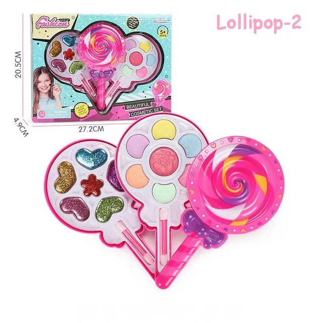 Детский набор игрушек для макияжа, ролевые игры, принцесса, розовый макияж, безопасность красоты, нетоксичный набор игрушек для девочек, туалетный косметический подарок для девочек - Цвет: XMJ-0097-A