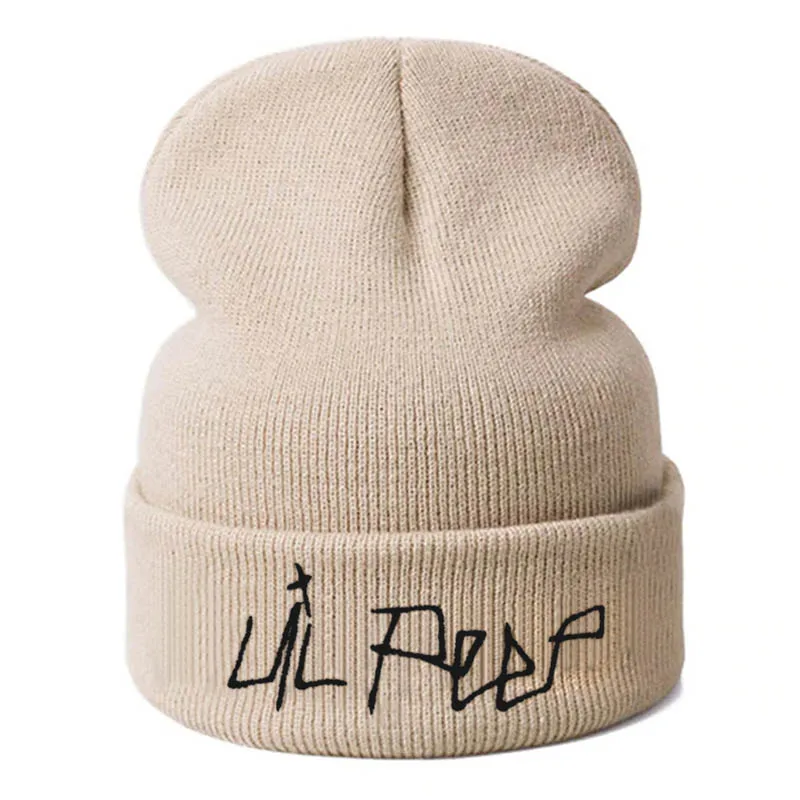 Модные зимние шапки Skullies шапки Женские однотонные вязаные Хлопковые женские зимние шапки мягкие теплые шапки женская шапка - Цвет: beige