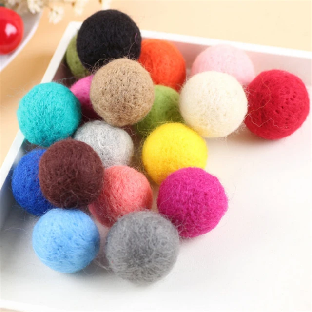 2 Cm Wool Felt Balls Choose Your Own Colors Pom Pom Balls Wool Felt Beads  Felted Wool Balls, 