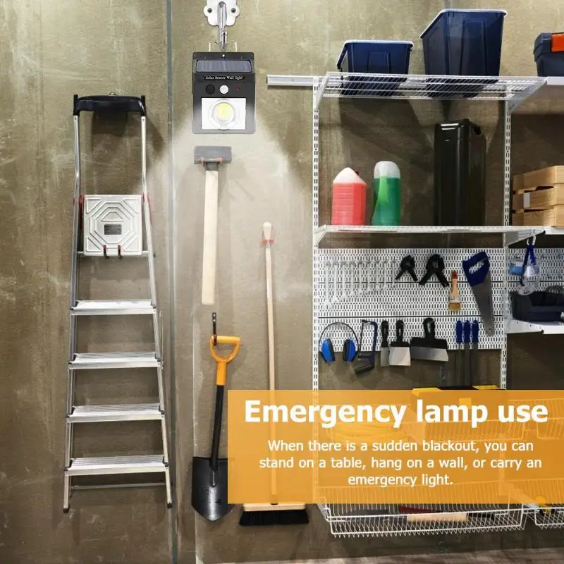 1/2/4 шт. 32LED COB Солнечный Мощность движения стоя кронштейн с ремешком сзади и Сенсор лампа 3 режима IP65 Водонепроницаемый Двор Настенный светильник