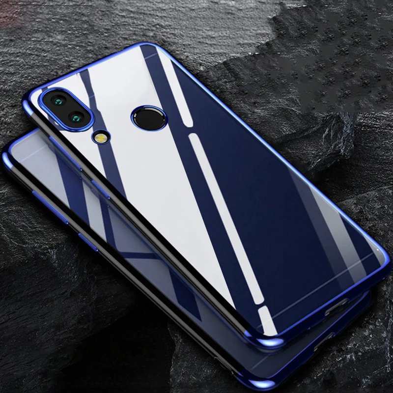 

Case for Redmi Note 7 Case Xiomi Redmi Note 7 Pro Red mi Note7 Cover Clear Transparent Bumper Silicone Shockproof Plating Cases