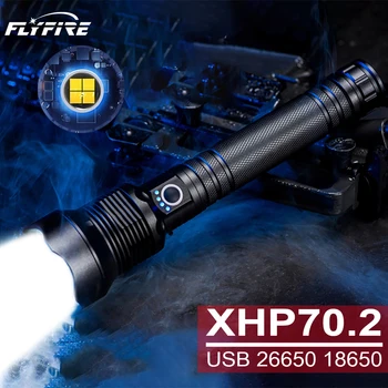 

led flashlight high lumens xhp70.2 most powerful flashlight 26650 usb torch xhp70 xhp50 lantern 18650 hunting lamp hand light