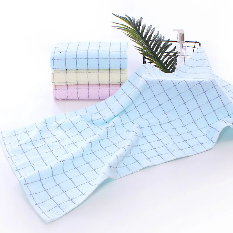 British Style Quality Cotton Large Towel Beach Sun Bath Steam Sauna Washcloth Travel Camping School Portable Gift Handkerchief
