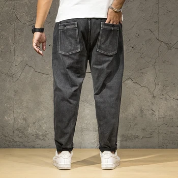 

New Classic Men's Loose Jeans Casual Ankle pants Jeans Male Business Style Trousers Fashion Man Straight Pants Size Puls 34-46