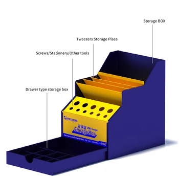 

MECHANIC Multi-function Mobile Phone Repair Tools Box PVC Storage Box Screwdrivers Tweezers Cellphone Repair Tool