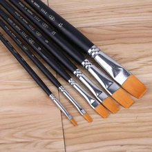 6 шт нейлон волос набор кистей для рисования для художника акварельные акриловые масляные краски ing рисунок