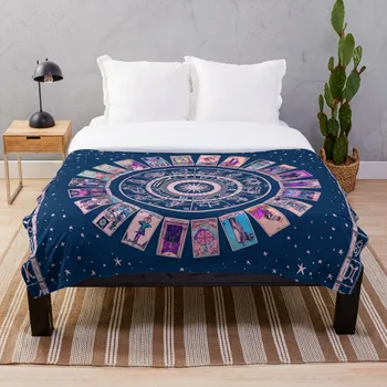 

Pastel Goth Zodiac Astrology Chart and the M Throw Blanket Soft Sherpa Blanket Bed Sheet Single Knee Blanket Office Nap Blanket