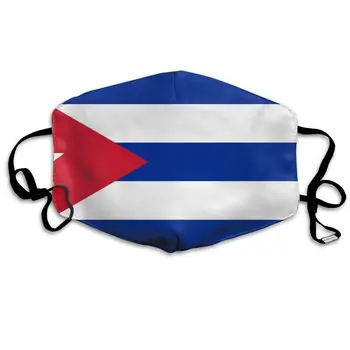 

NiYoung Unisex Breathable Cuba Flag Mouth Mask, Adjustable Earloop Anti Dust Pollution Face Mask for Running Cycling Travel