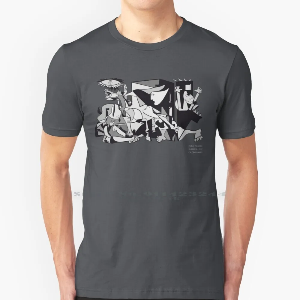 Pablo Picasso Guernica 1937 Riproduzione Di Opere D'Arte T Shirt Cotone 6Xl Per Dipinti Anti-Guerra Olio Su Surreality Art Pablo Picasso