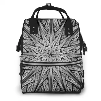

Fractal Space Abstract Print Diaper Bag Mummy Maternity Baby Bags Travel Baby Nappy Changing Backpack Women Stroller Organizer