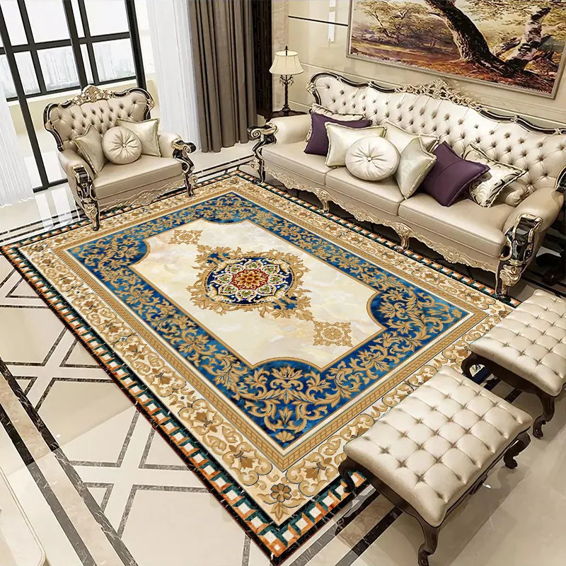 

Ethnic Style Persian Retro Carpet Bedside Living Room Sofa Rug Bedroom Door Fioor Mat