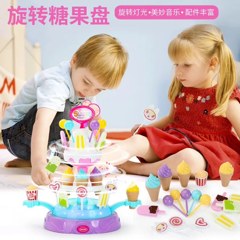 Детский игровой домик машина для мороженого модель девочки маленькая тележка машина для конфет машина для мороженого грузовик набор