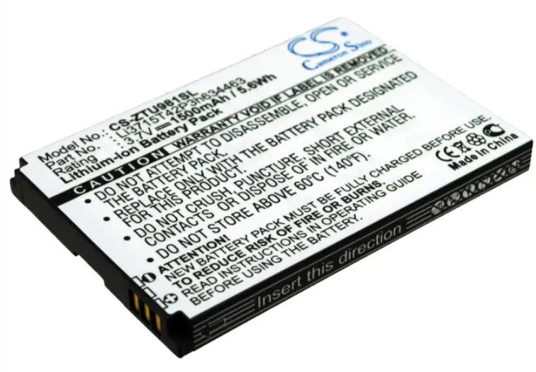 Cameron sino 1500 мАч батарея для zte D820 D821 U908 U981 Li3715T42p3h634463 мобильный, Смартфон батарея