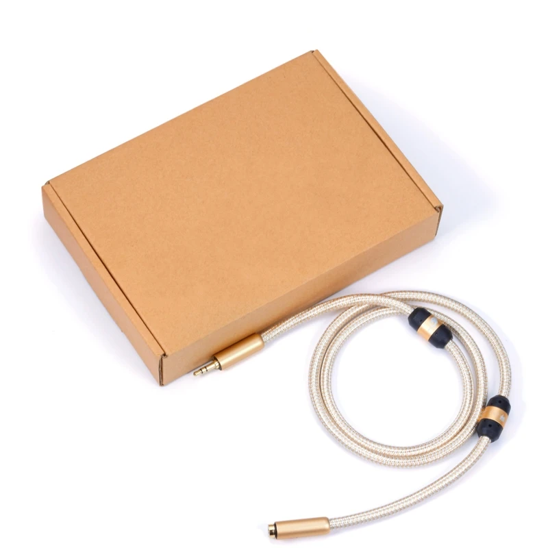 HIFI Mini Jack 3 5mm to 3 5mm Extension Audio Cable Line Stereo for PC Headphone Headphone Car 3 5 Male to Female Shielded Cable