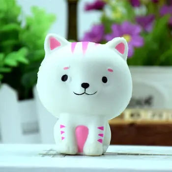 

Slime Toys Small Cat Shape Squishy Slow Rising Squeeze Phone Straps Ballchains Decompression Toys Stress Ball