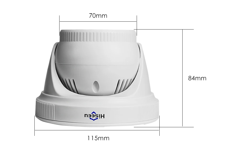 Hiseeu HC615 5MP POE IP камера 1080P Обнаружение движения ночное видение H.265 полусфера 3,6 мм объектив сетевая камера