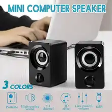 Portable Mini USB 2.1 Bass Speakers Music Stereo for Computer Desktop PC Laptop Notebook Phone Home Theater Party Loudspeaker
