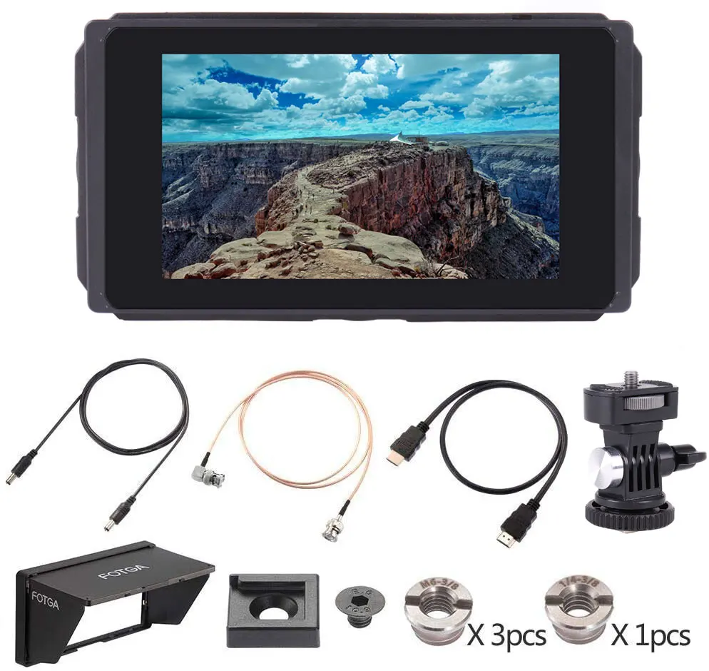 Fotga C50 5 Inch 3G SDI 3D-LUT Camera Monitor 2000nit HD IPS Touchscreen Camera Field Monitor