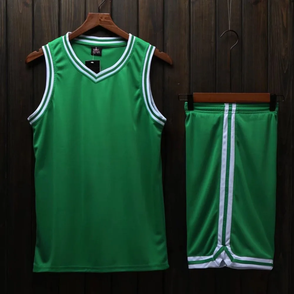 Мужская Джерси для колледжа, баскетбольная майка, Детская дешевая баскетбольная рубашка, одежда зеленого цвета на заказ