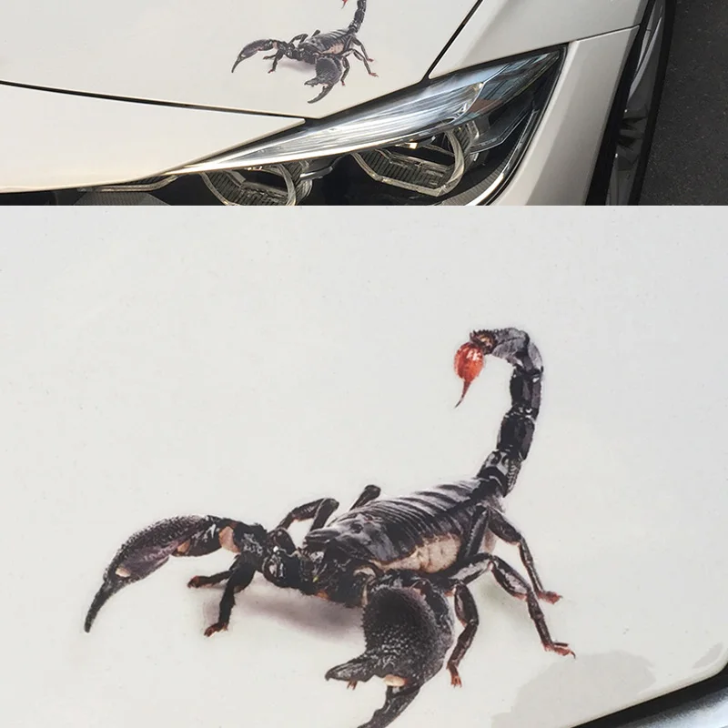 3D стикер для автомобиля животные бампер паук Gecko скорпионы Mitsubishi ASX/Outlander/Lancer