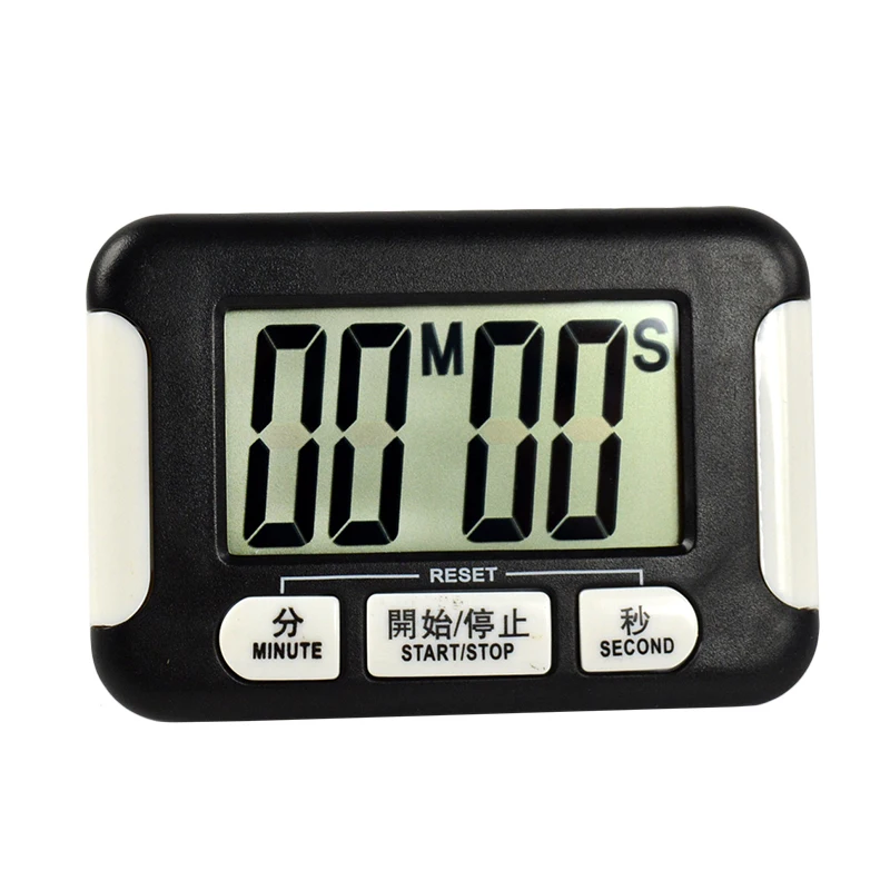 Black Kitchen Timer Digital Magnet Loud Cooking Food Big Digits LCD Countdown Count Up Alarm Clock Kitchen Tools Practical Supplies - Цвет: Black