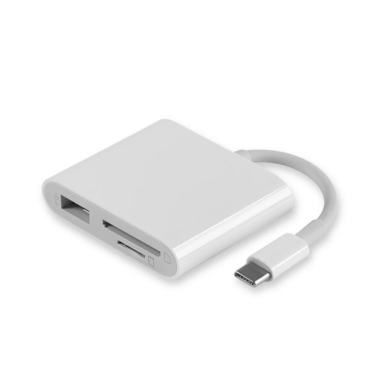 3-в-1 USB-C устройство для чтения карт USB адаптер многофункциональный чехол для телефона для ноутбука Компьютерные аксессуары для TF защищенная цифровая карты памяти