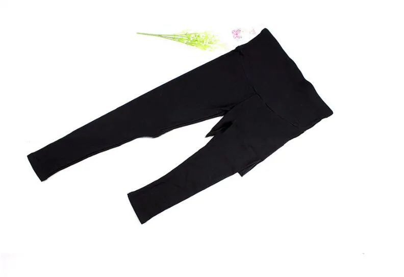 Однотонная одежда Высокая Талия Maternitiy Брюки для беременных скинни вытертые Леди Брюк