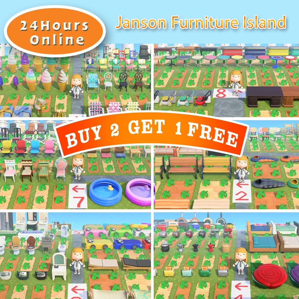 ACNH-Animal Crossing mejorado, isla de ensueño para Animal Crossing, Nuevos Horizontes, muebles, ropa, Isla, catálogo