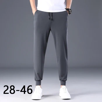 

Large size trousers Big size 28-46 summer Men Fashion Solid Stretch soft pants Pants Casual pants Thin Beam feet Quick-drying