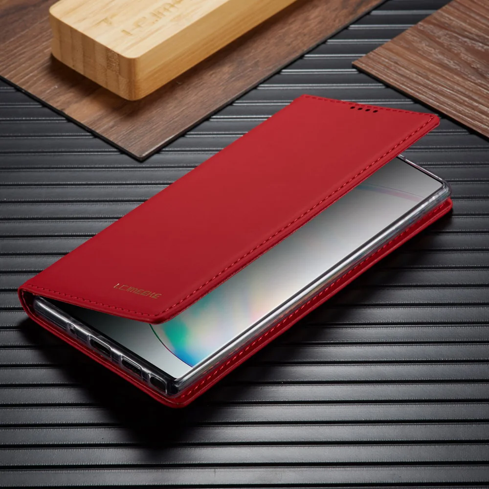 Чехол для samsung Galaxy Note 10 Plus, чехол для samsung Note10 9 S8 S9 S10 S10 S10e Plus, кожаный чехол с откидной крышкой, слоты для карт, Kickstand Caser