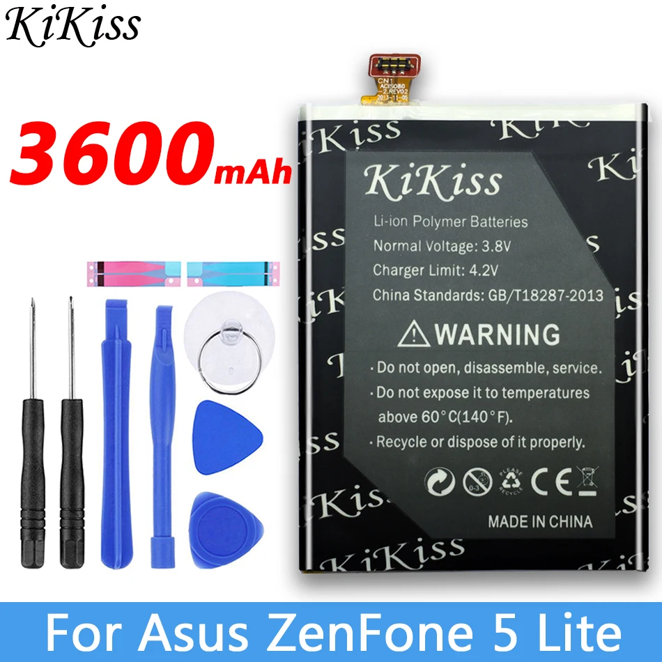 Сменный аккумулятор для смартфона KiKiss C11P1410 3600 мАч Asus ZenFone 5 Lite A502CG|Аккумуляторы