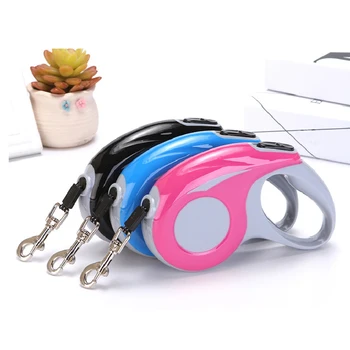 

Fashion 3M/5M Dog Leash Automatic Retractable Nylon Dog Lead Extendable Puppy Cat Traction Rope Belt Dog Leash For Dogs DGSB04