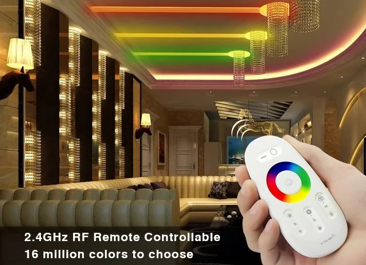 Мини-программный беспроводной Wifi с поддержкой Rgb светодиодный светильник контроллер смартфона с сенсорным экраном 2,4G RF пульт дистанционного управления