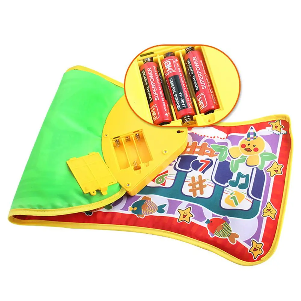 TPFOCUS Fish Shape Touch Piano Toy Music Creative Carpet Early Educational Toys Music Toy for Babies Children