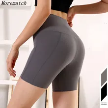 Morematch женская с высокой посадкой скручивающая задняя прикладом компрессионная тренировка в тренажерном зале спортивные шорты для фитнеса