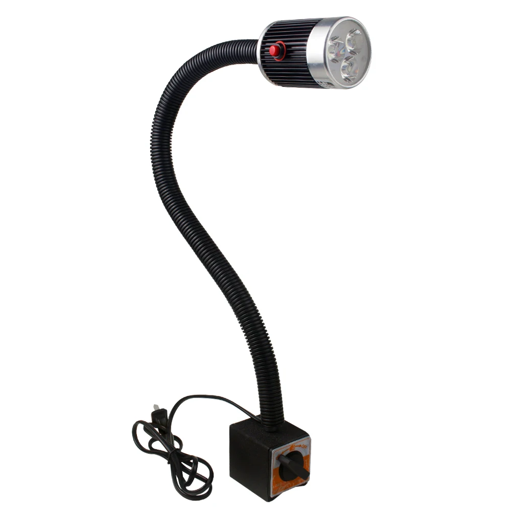 

Led Magnetic Machine Work Light IP65 Water Proof Flexible Gooseneck Lamp 900 Lumens 120 Volt for Lathe Milling Drill Press